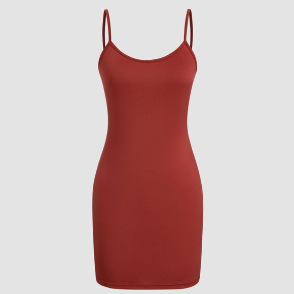 Red Bowknot Sheer Mini Dress with Cami Mini Dress - Picture 7 of 13